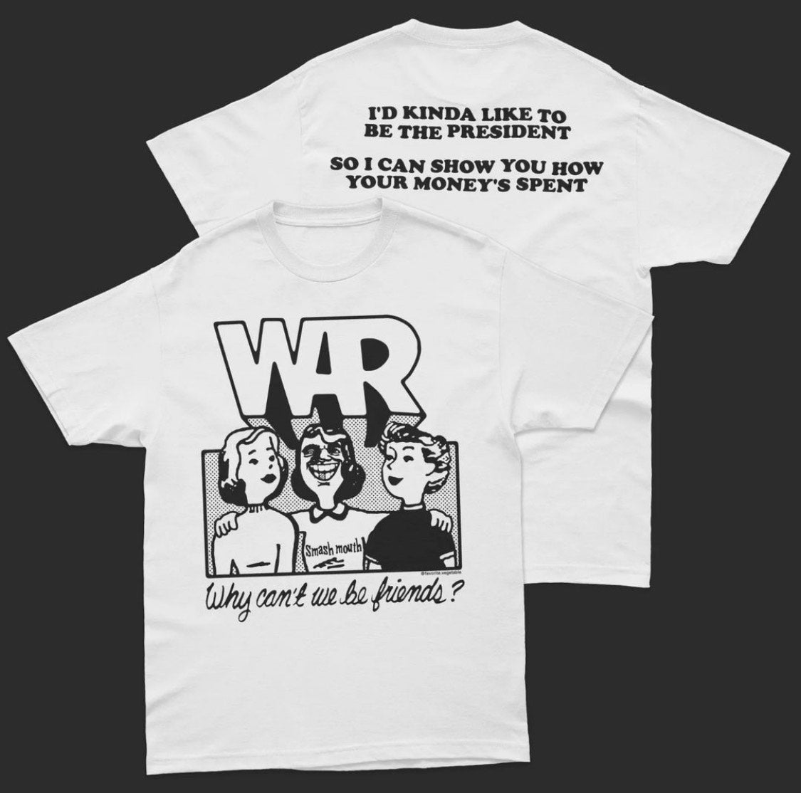WAR - I'd Kinda Like To Be the Prez ... - T-Shirt