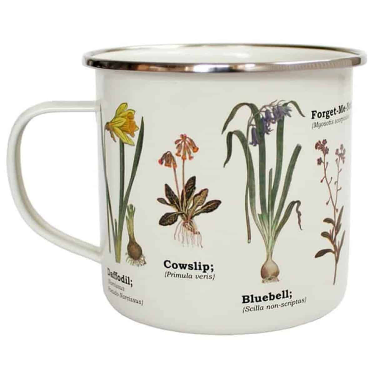Wild Flowers Enamel Mug