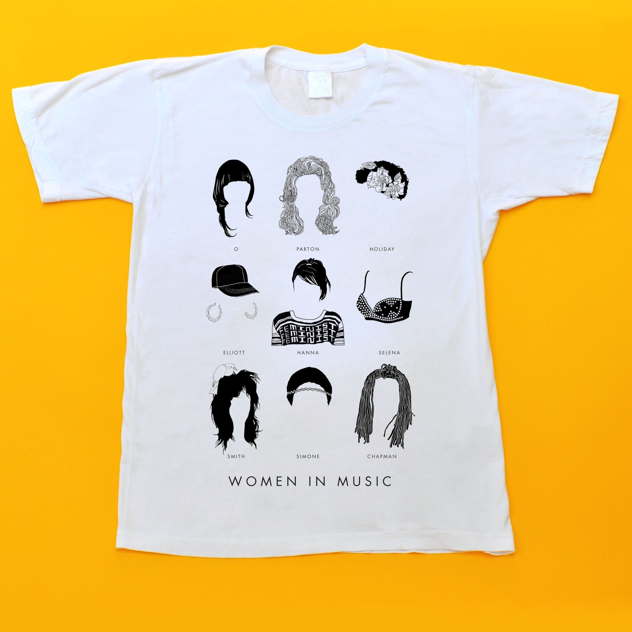 Women In Music - (White) - T- Shirt