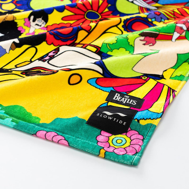 Yellow Submarine Beach Towel official collaboration with the Beatles. (SLOWTIDE)