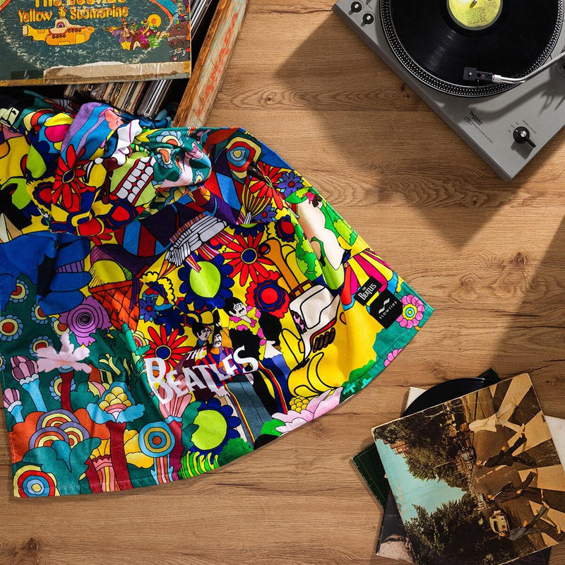 Yellow Submarine Beach Towel official collaboration with the Beatles. (SLOWTIDE)