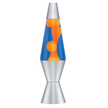 Lava Lamp Classic - ORANGE WAX / BLUE LIQUID 14.5" - For PICK UP ONLY