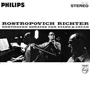 Rostropovich, Richter, Beethoven ‎- Sonatas For Piano & Cello (New Vinyl)