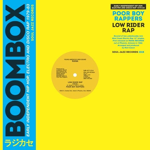Poor Boy Rappers - Low Rider Rap (12") (New Vinyl)