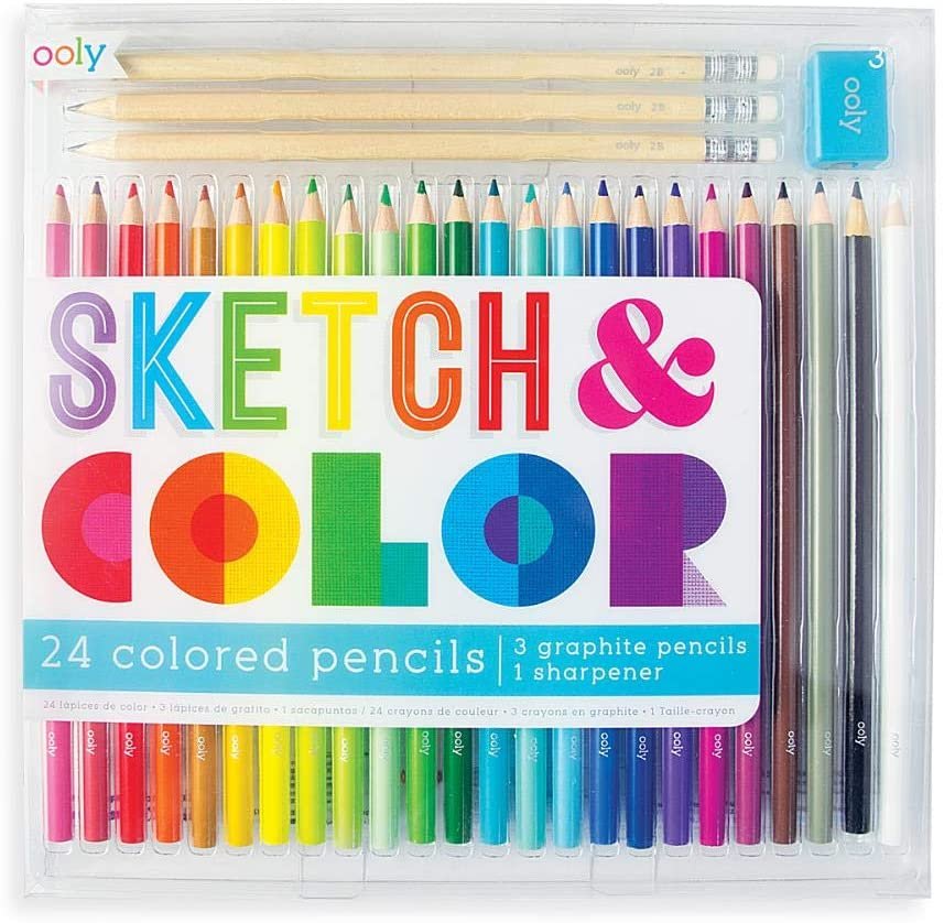 sketch and color pencil set - ooly