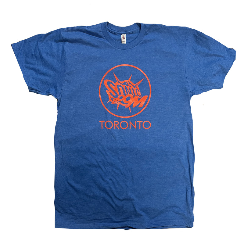 Sonic Boom T-Shirt - Royal Blue - Orange Logo