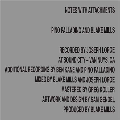 Pino Palladino & Blake Mills - Notes With Attachments (New CD)